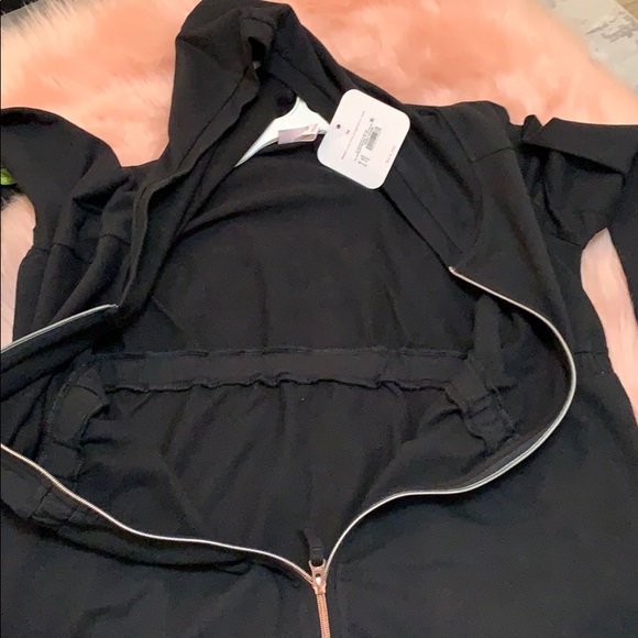 NEW! Maternity Zip Front Hoodie Jacket - Picture 4 of 4